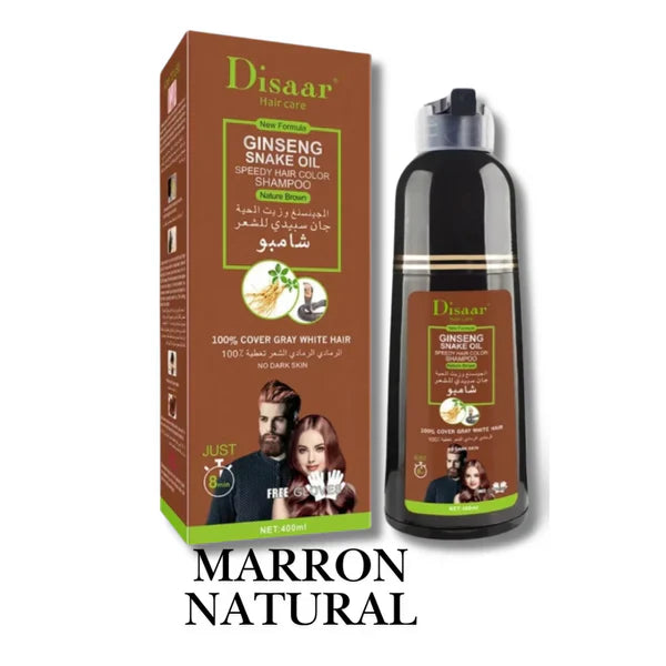 SHAMPOO DISAAR® – CUBRE CANAS AL INSTANTE CON ESTA FÓRMULA 100% NATURAL