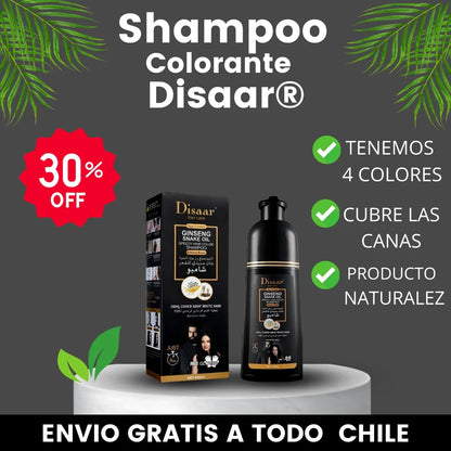 SHAMPOO DISAAR® – CUBRE CANAS AL INSTANTE CON ESTA FÓRMULA 100% NATURAL